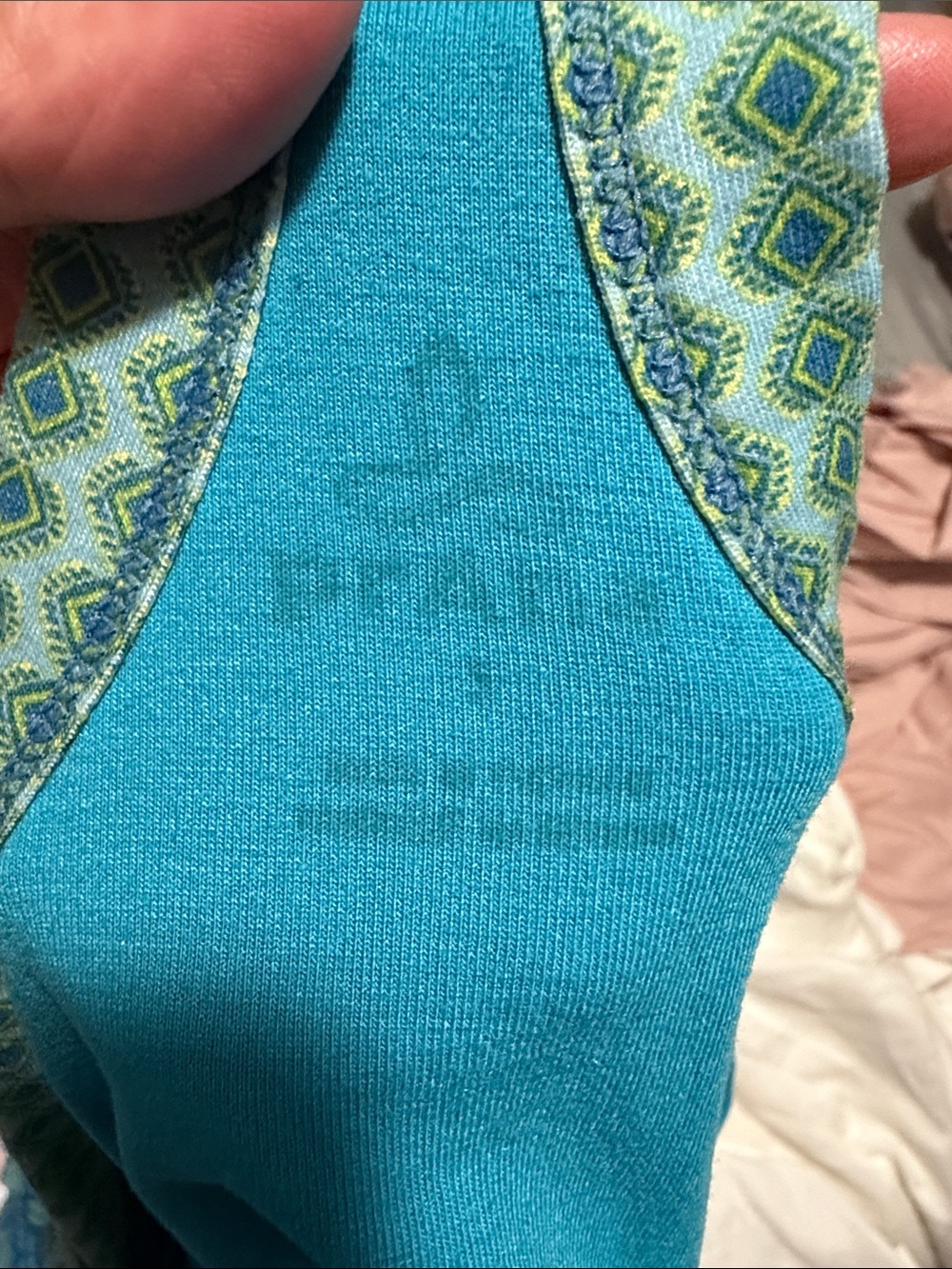 PrAna Cali Aztec Pattern Multicolored Blue Green Racerback Tank Dress Size Small - Picture 6 of 10